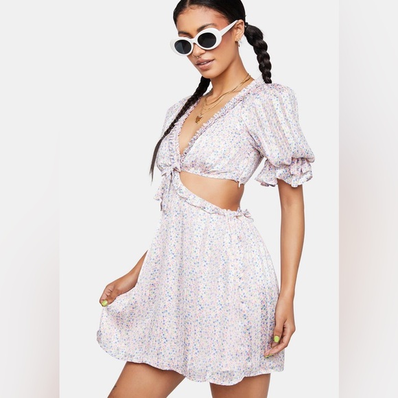 For Love And Lemons PHOEBE MINI DRESS Size XS NWT - Picture 2 of 8